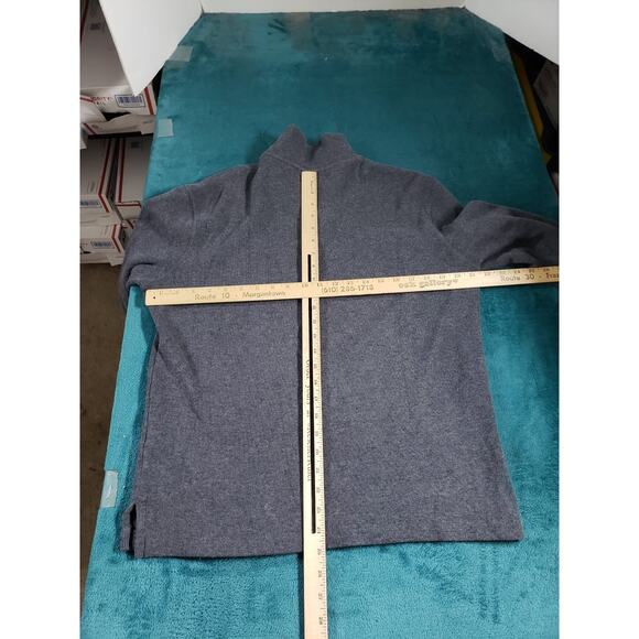 Polo Ralph Lauren Sweater Fleece Size Small Mens Gray 1/4 Zip Logo Pony Warm - Picture 5 of 7